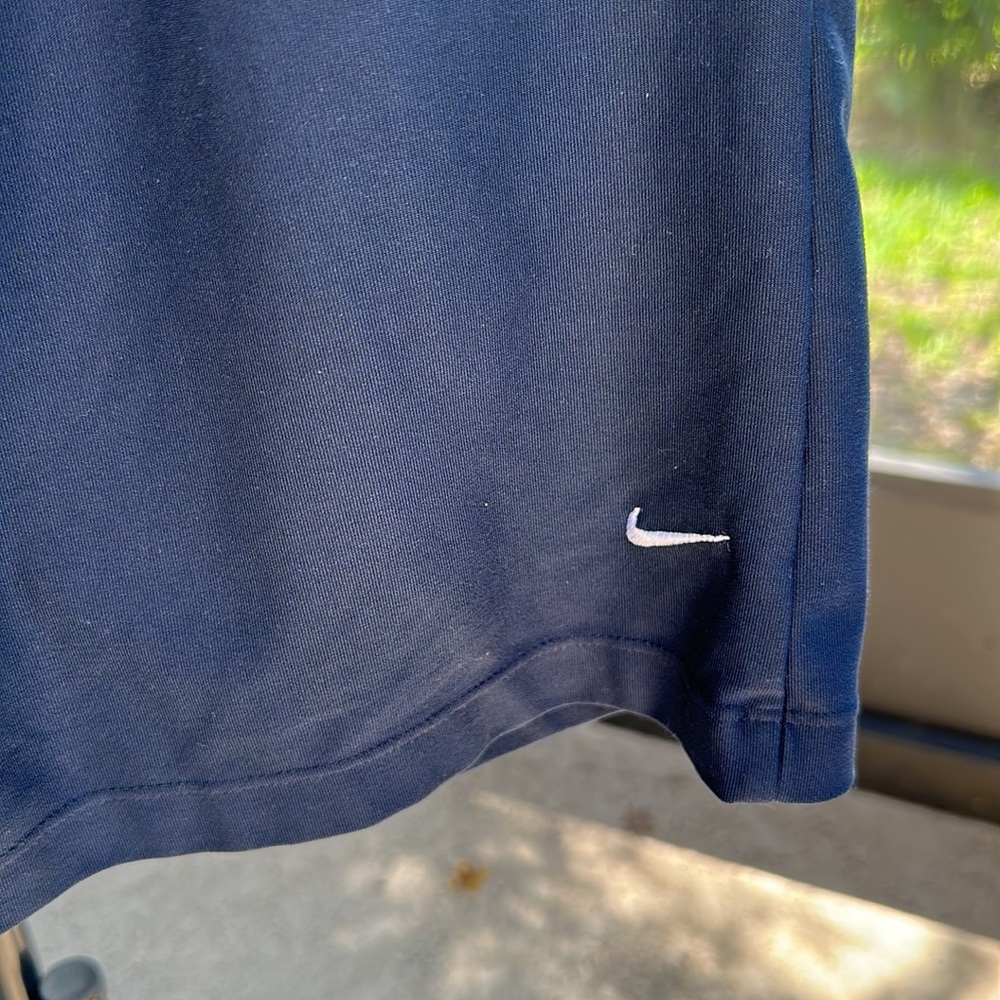 Nike navy blue Dri-Fit Work Out Pants wide leg medium - Picture 2 of 5